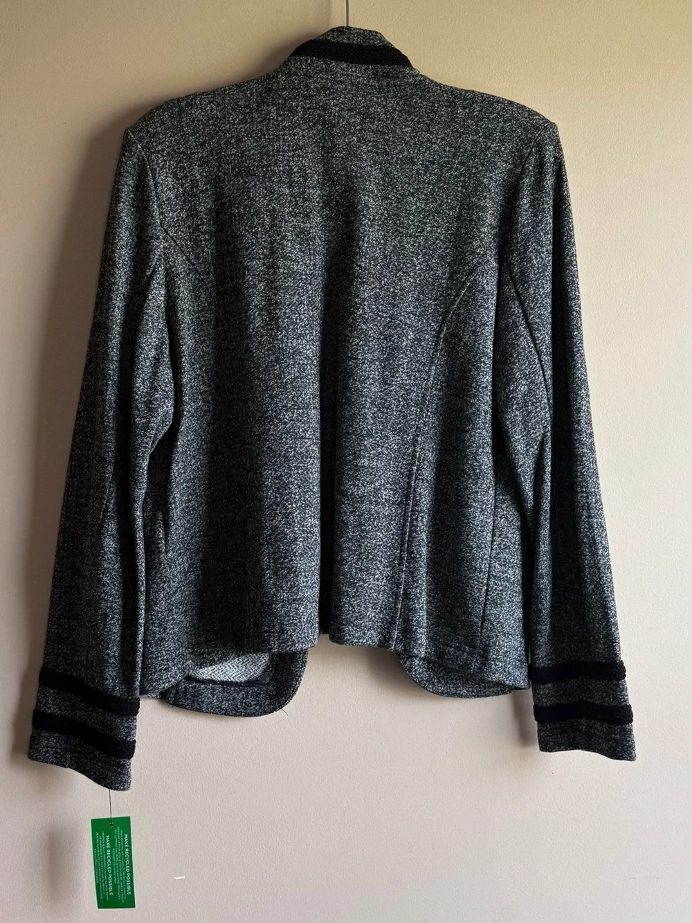 Tommy Hilfiger Charcoal Gray Double-Breasted Military Blazer